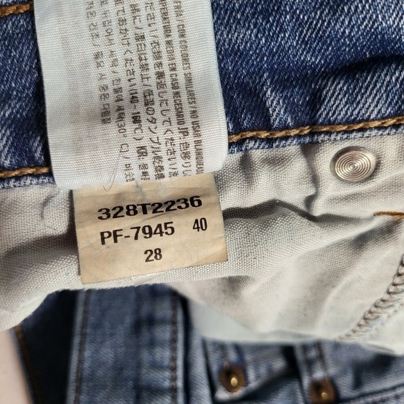 Hollister Distressed Denim Shorts Ripped Cuffed Hem Blue Size 28‎ - Picture 5 of 9